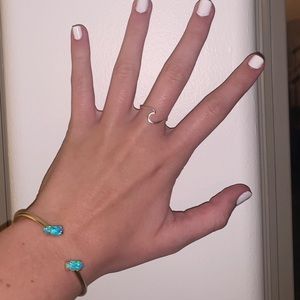 Kendra Scott Aqua Jackson Pinch Cuff Bracelet